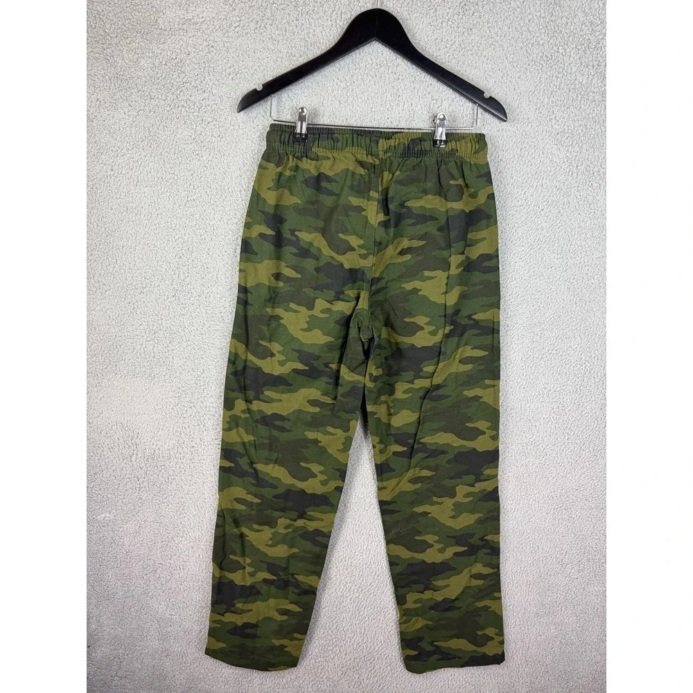 Sonoma Goods For Life Pajama Pants Kids Small Green Camo Sleepwear Jersey Mens